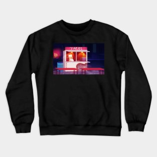 tacos at midnight Crewneck Sweatshirt